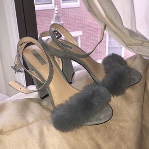 Fuzzy Grey High Heals